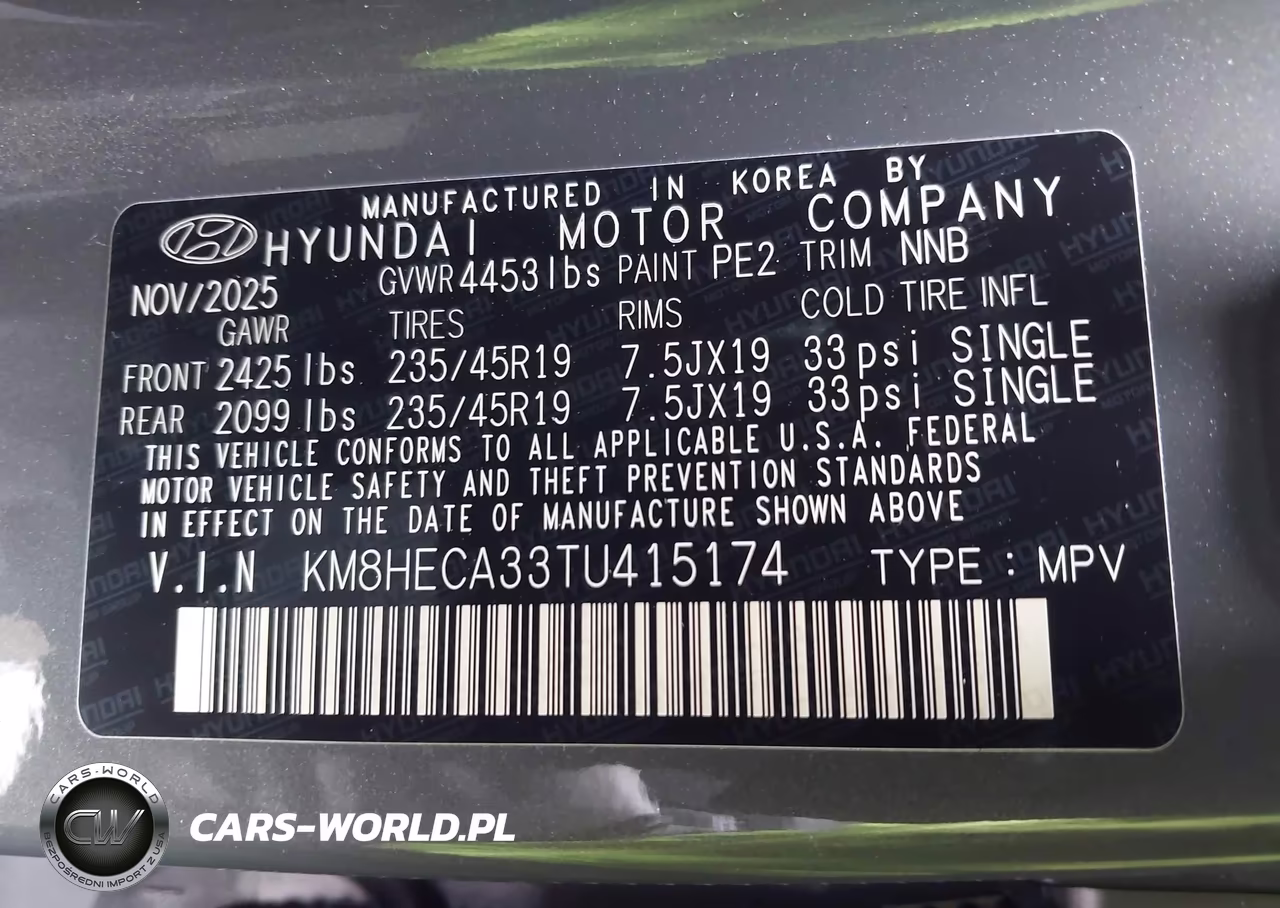 2026 Hyundai Kona Limited VIN:KM8HECA33TU415174 - 9