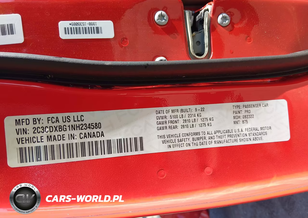 2022 Dodge Charger Sxt Rwd VIN:2C3CDXBG1NH234580 - 9