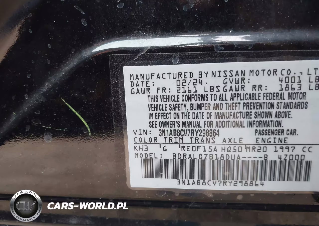 2024 Nissan Sentra Sv Xtronic Cvt VIN:3N1AB8CV7RY298864 - 9