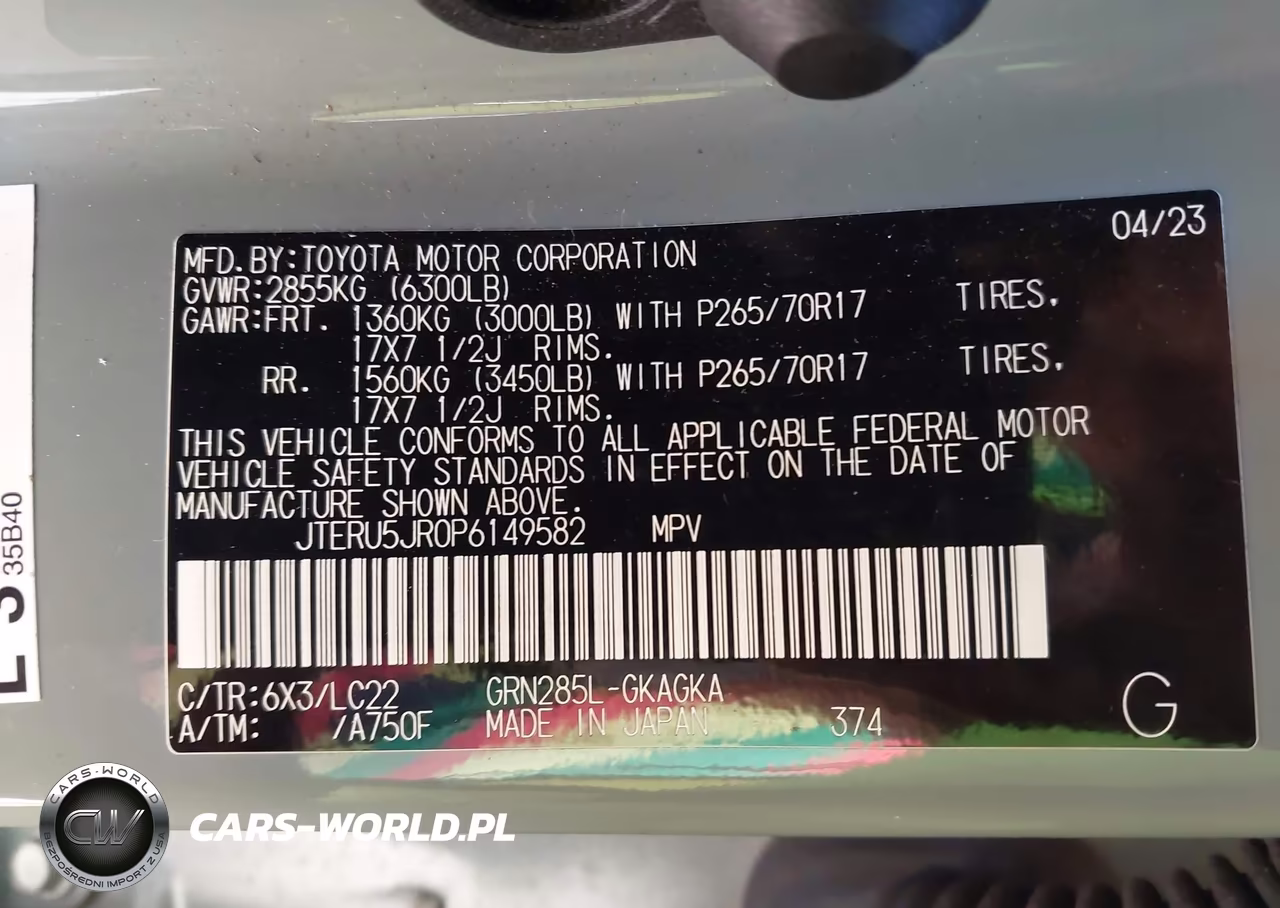 2023 Toyota 4Runner Trd Off Road Premium VIN:JTERU5JR0P6149582 - 9