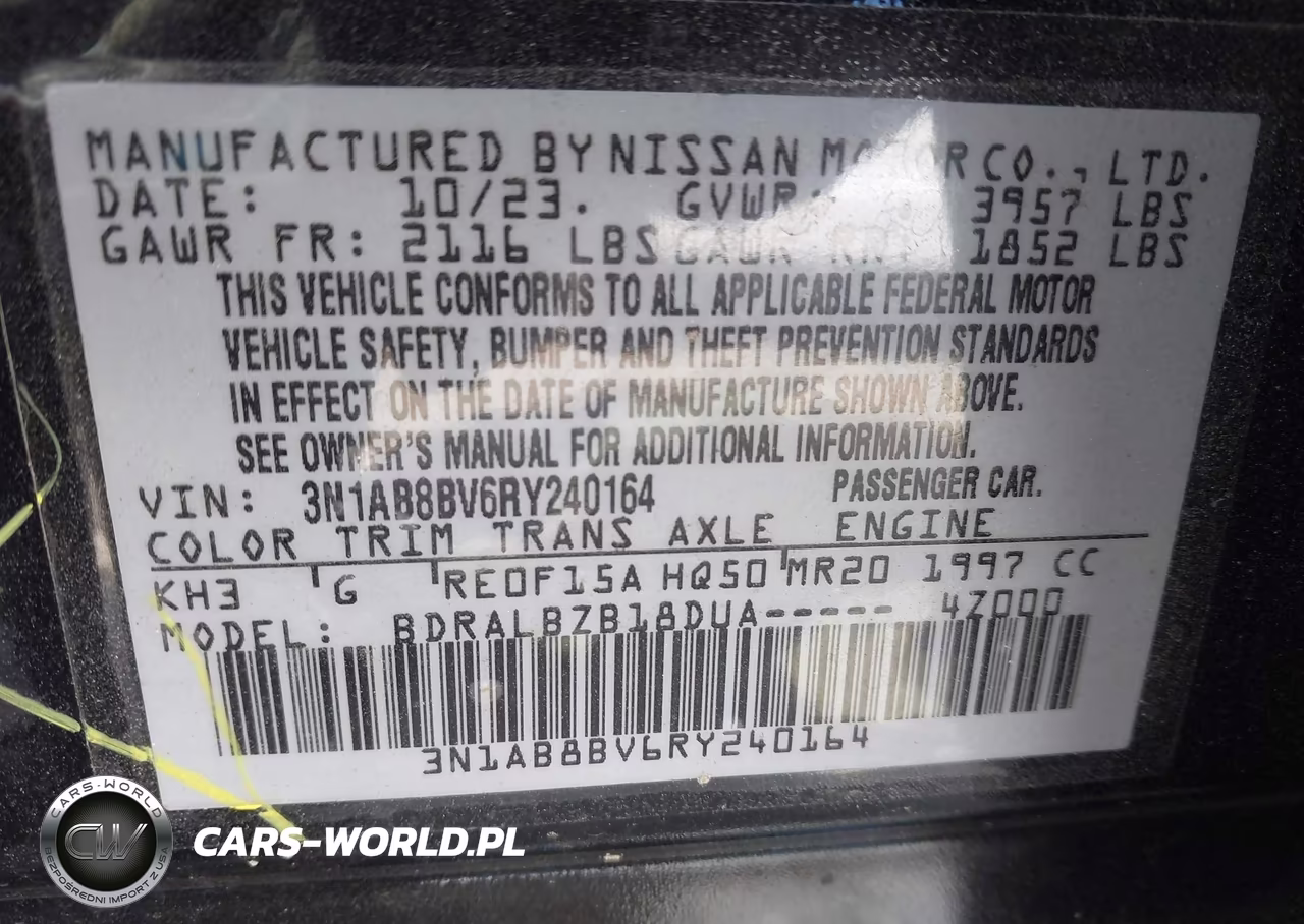 2024 Nissan Sentra S Xtronic Cvt VIN:3N1AB8BV6RY240164 - 9