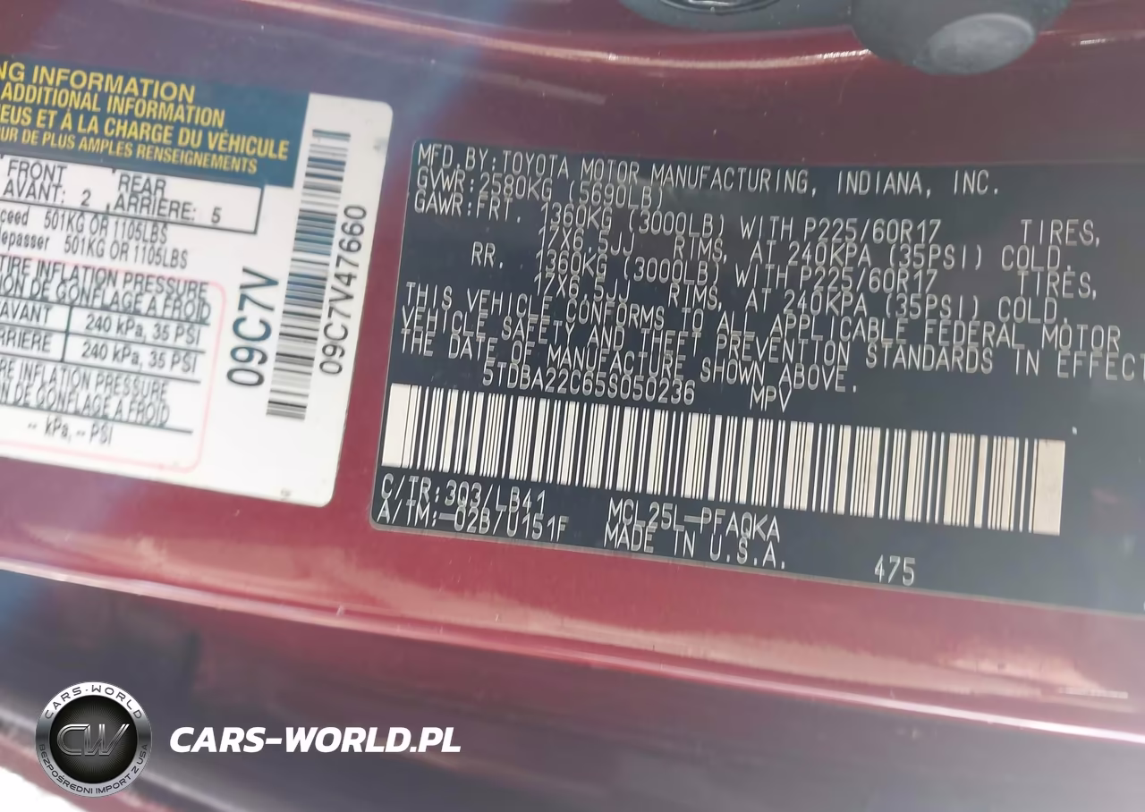 2005 Toyota Sienna Xle Limited VIN:5TDBA22C65S050236 - 9