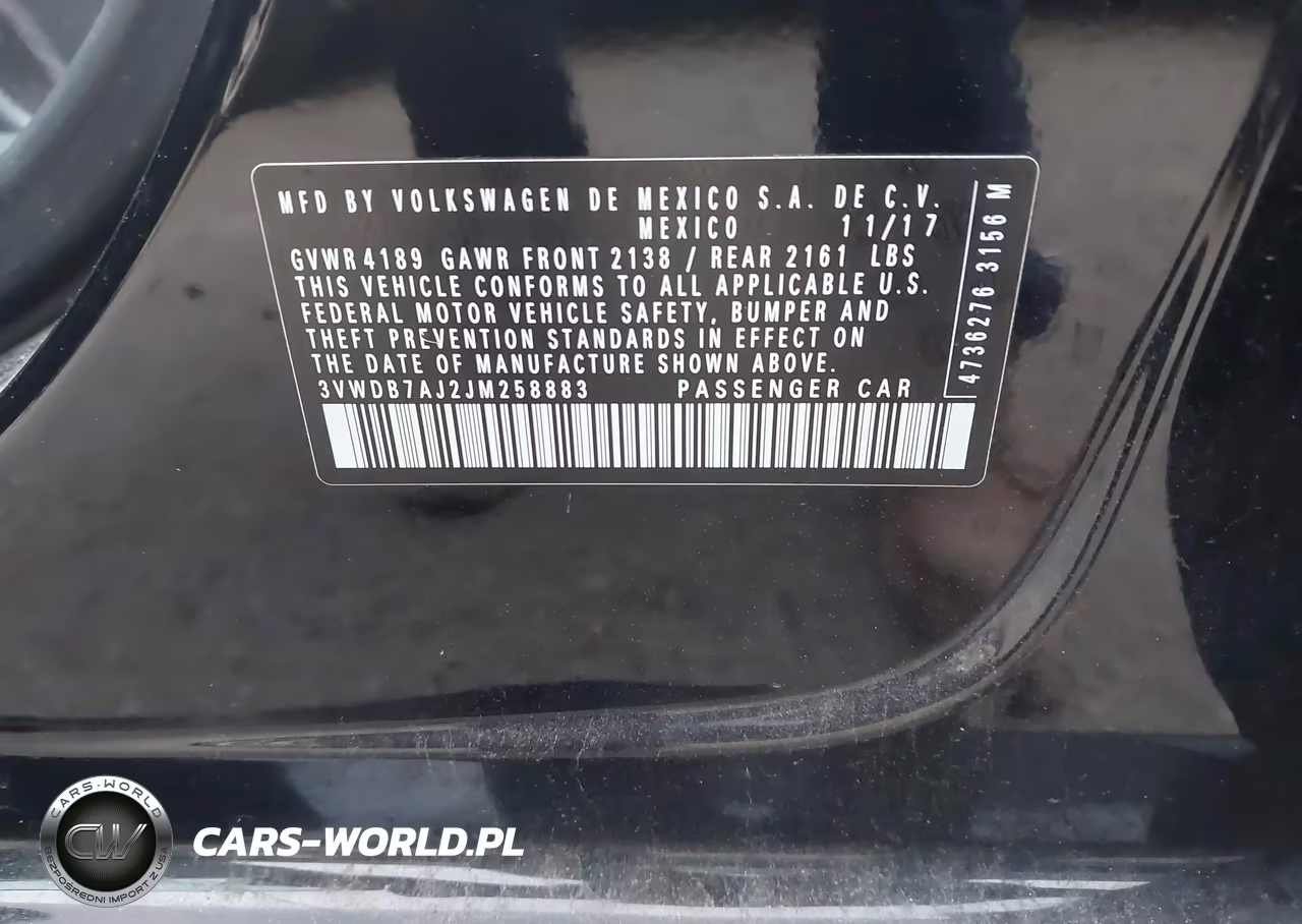 2018 Volkswagen Jetta 1.4T Se-1.4T Wolfsburg Edition VIN:3VWDB7AJ2JM258883 - 9