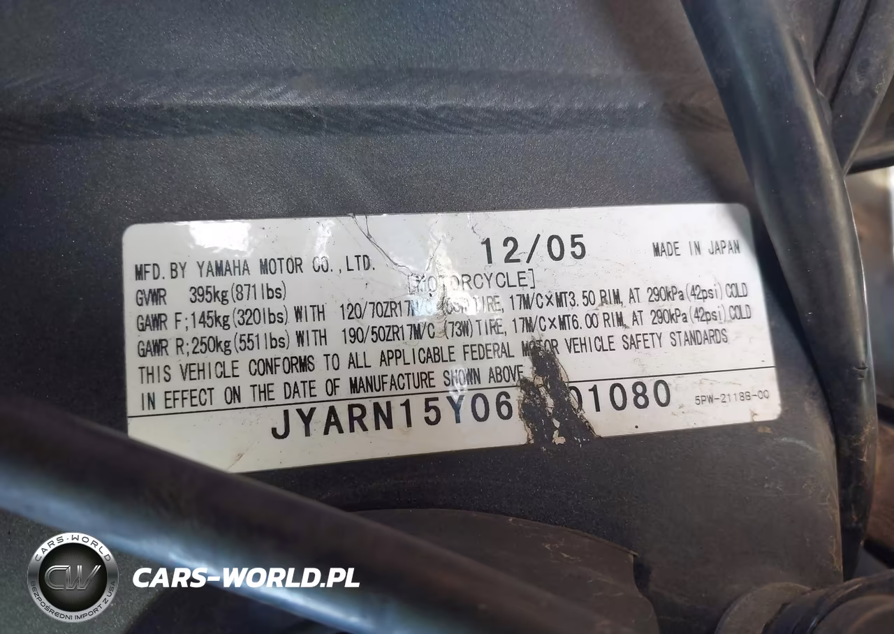2006 Yamaha Yzfr1 C VIN:JYARN15Y06A001080 - 10