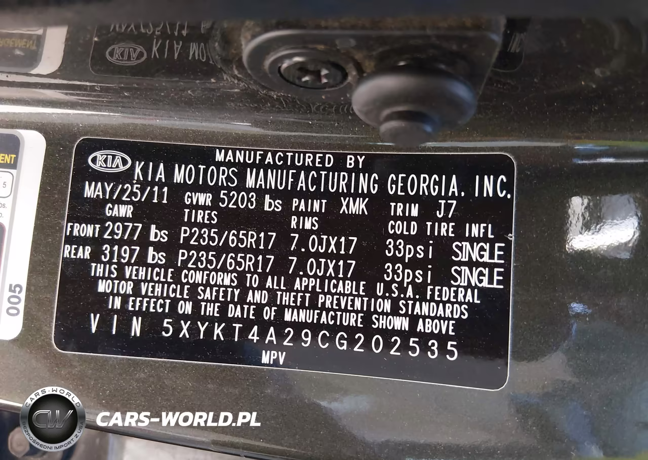 2012 Kia Sorento Lx V6 VIN:5XYKT4A29CG202535 - 9