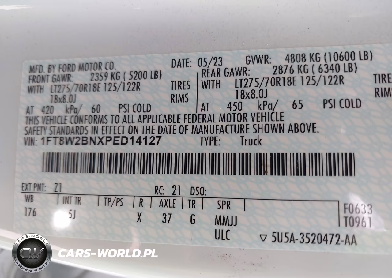 2023 Ford F-250 Lariat VIN:1FT8W2BNXPED14127 - 8