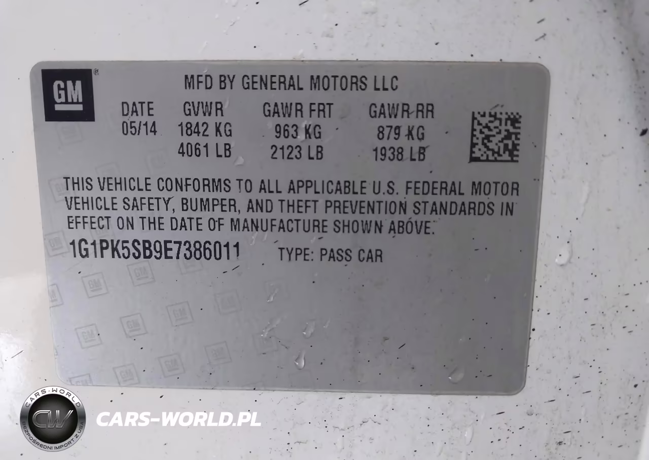 2014 Chevrolet Cruze Lt VIN:1G1PK5SB9E7386011 - 9