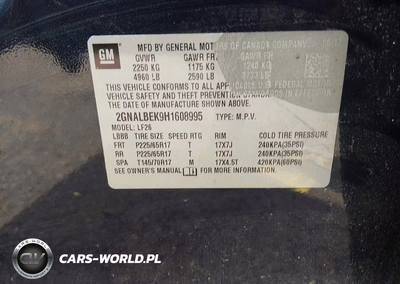 2017 Chevrolet Equinox Ls VIN:2GNALBEK9H1608995 - 9