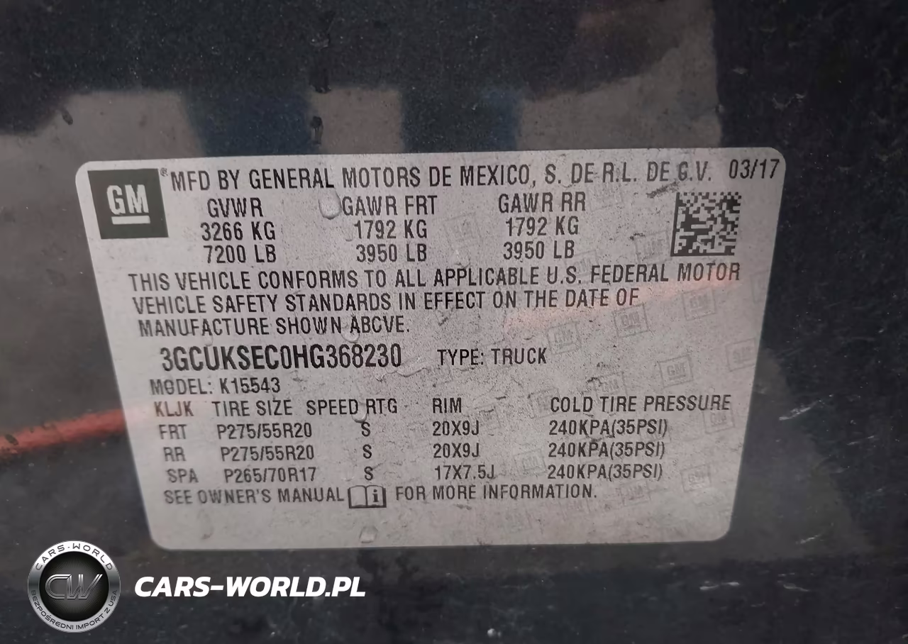2017 Chevrolet Silverado 1500 1Lz VIN:3GCUKSEC0HG368230 - 9