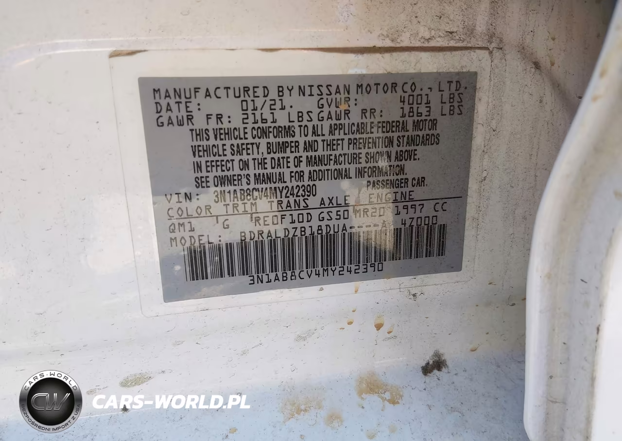 2021 Nissan Sentra Sv Xtronic Cvt VIN:3N1AB8CV4MY242390 - 9