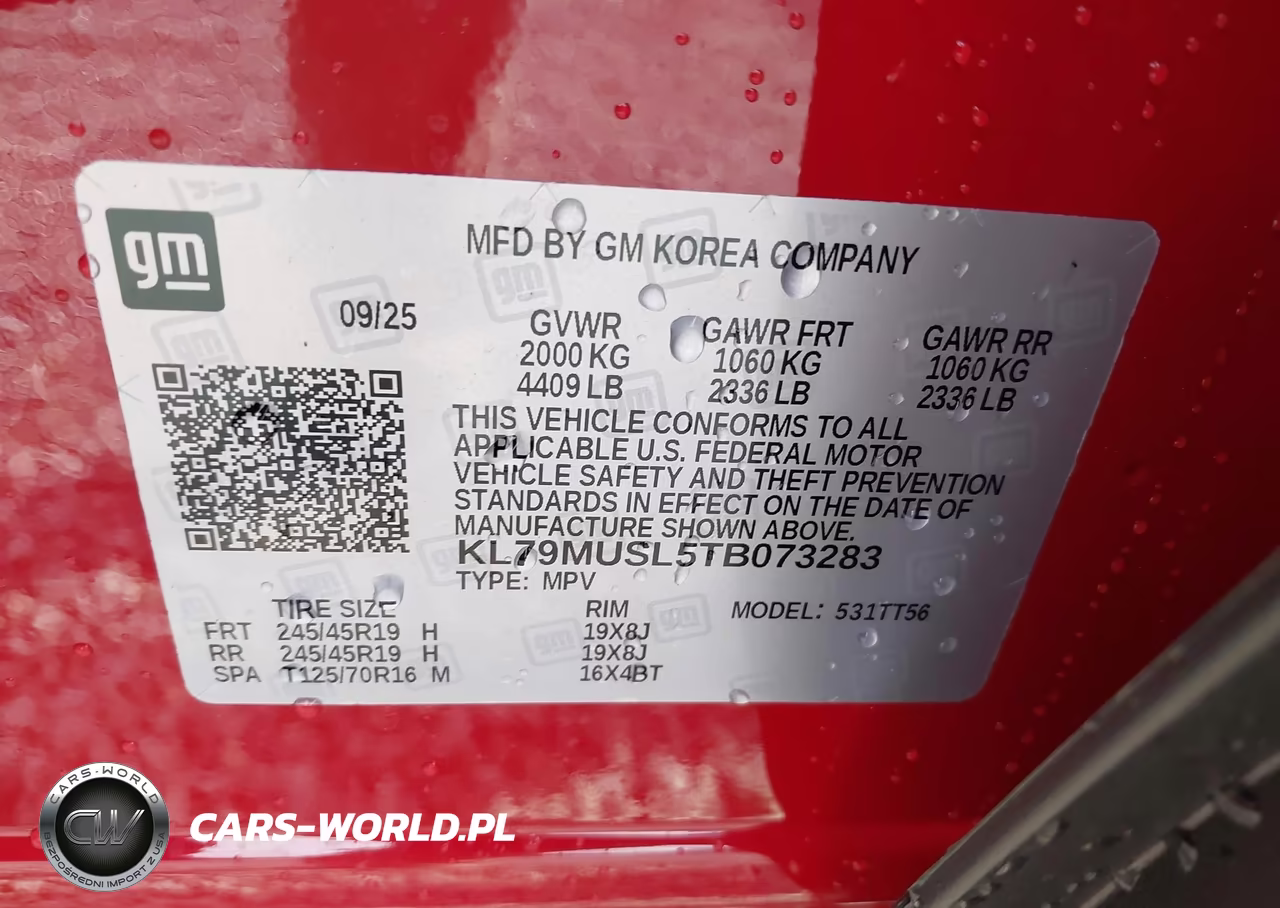 2026 Chevrolet Trailblazer Awd Rs VIN:KL79MUSL5TB073283 - 9