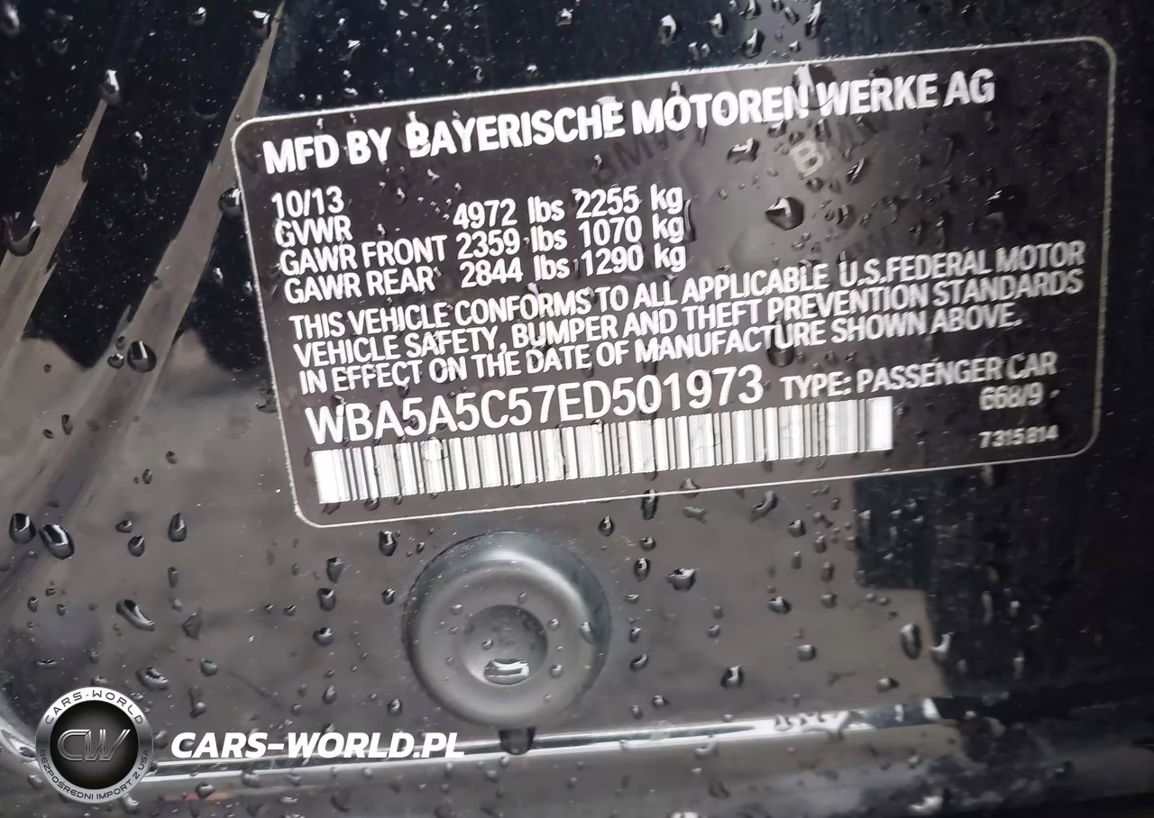 2014 BMW 528I VIN:WBA5A5C57ED501973 - 9