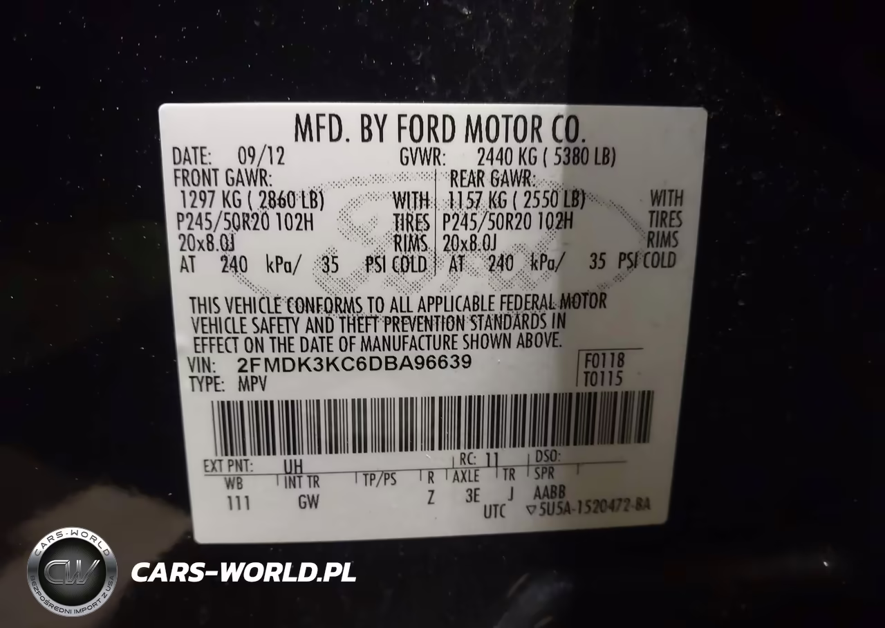 2013 Ford Edge Limited VIN:2FMDK3KC6DBA96639 - 9