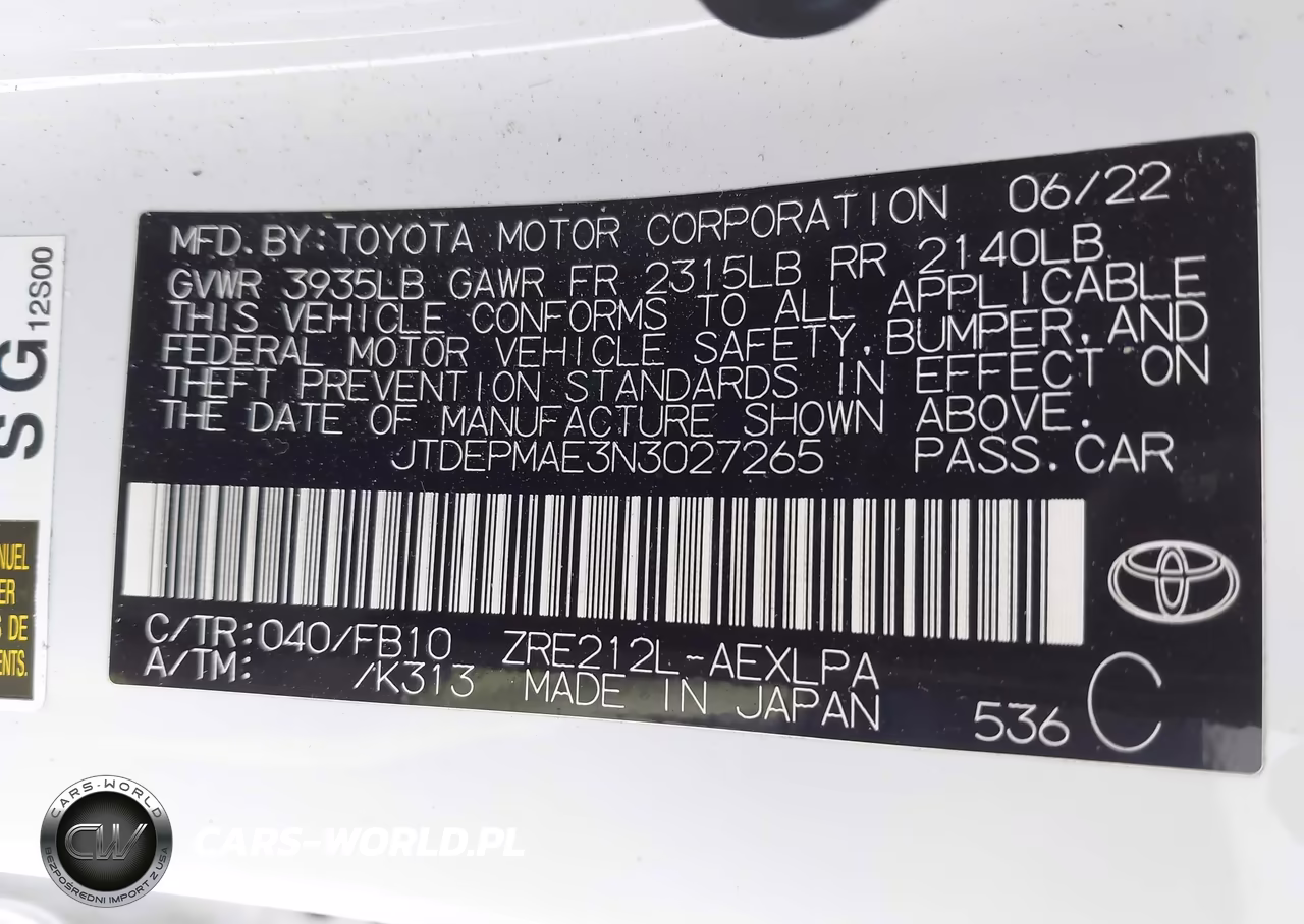 2022 Toyota Corolla Le VIN:JTDEPMAE3N3027265 - 9