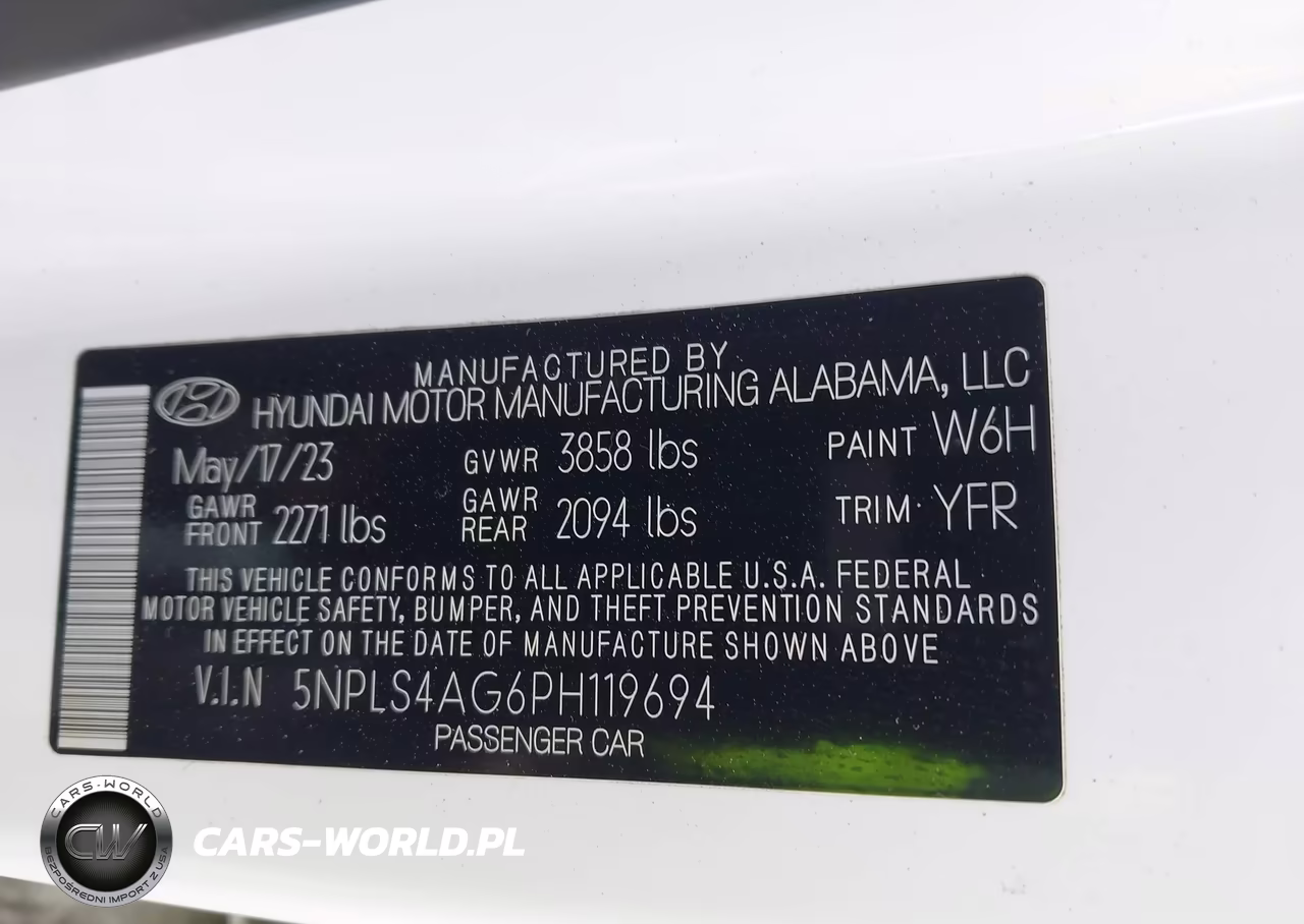 2023 Hyundai Elantra Sel VIN:5NPLS4AG6PH119694 - 9