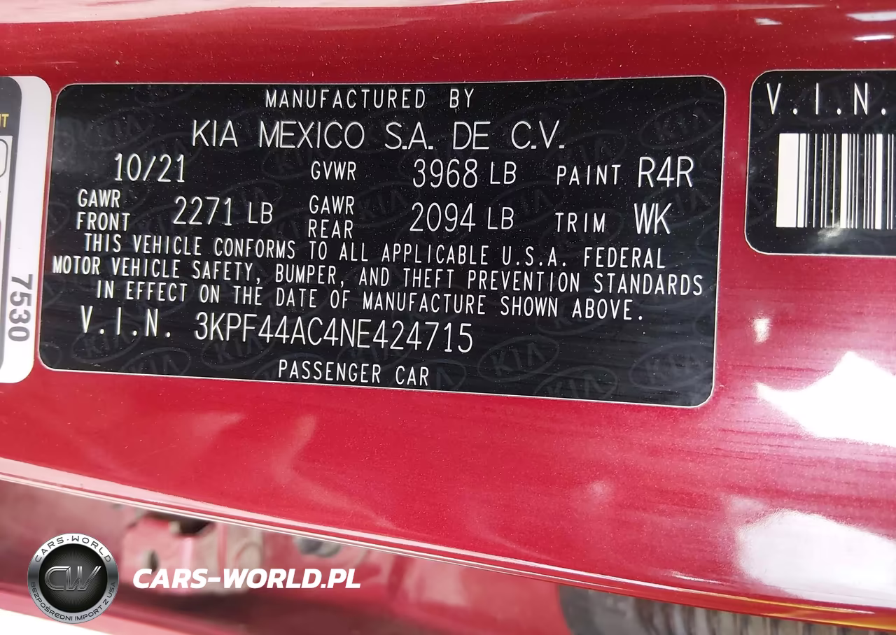 2022 Kia Forte Gt VIN:3KPF44AC4NE424715 - 9