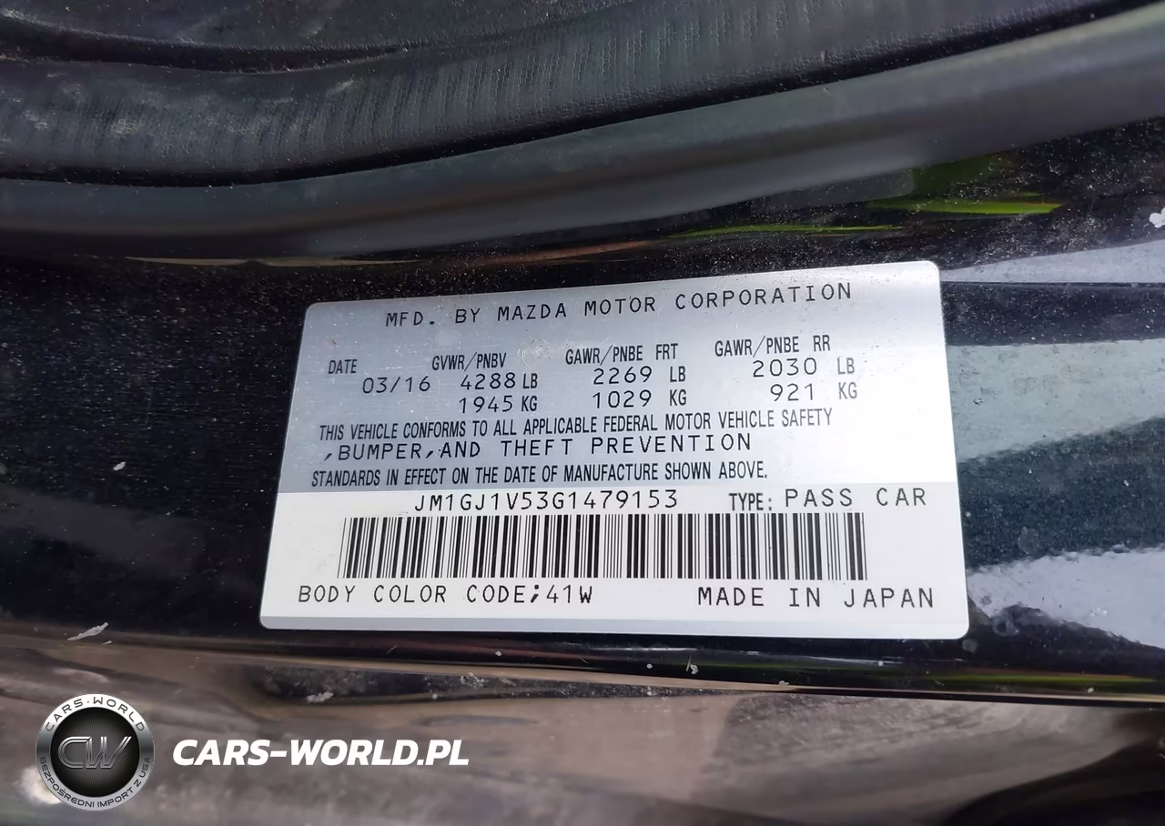2016 Mazda Mazda6 VIN:JM1GJ1V53G1479153 - 9