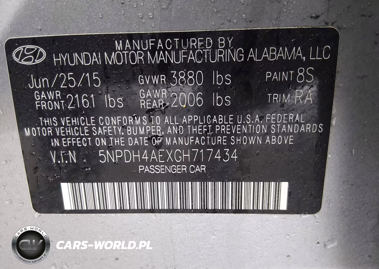 2016 Hyundai Elantra Se VIN:5NPDH4AEXGH717434 - 9