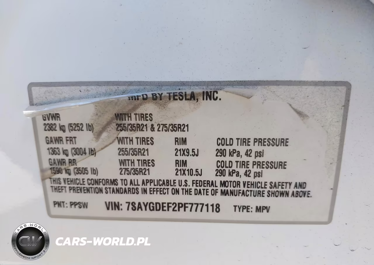 2023 Tesla Model Y Performance Dual Motor All-Wheel Drive VIN:7SAYGDEF2PF777118 - 9