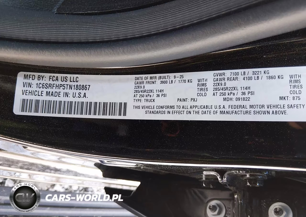 2026 Ram 1500 Limited 4X4 5'7 Box VIN:1C6SRFHP5TN180867 - 9