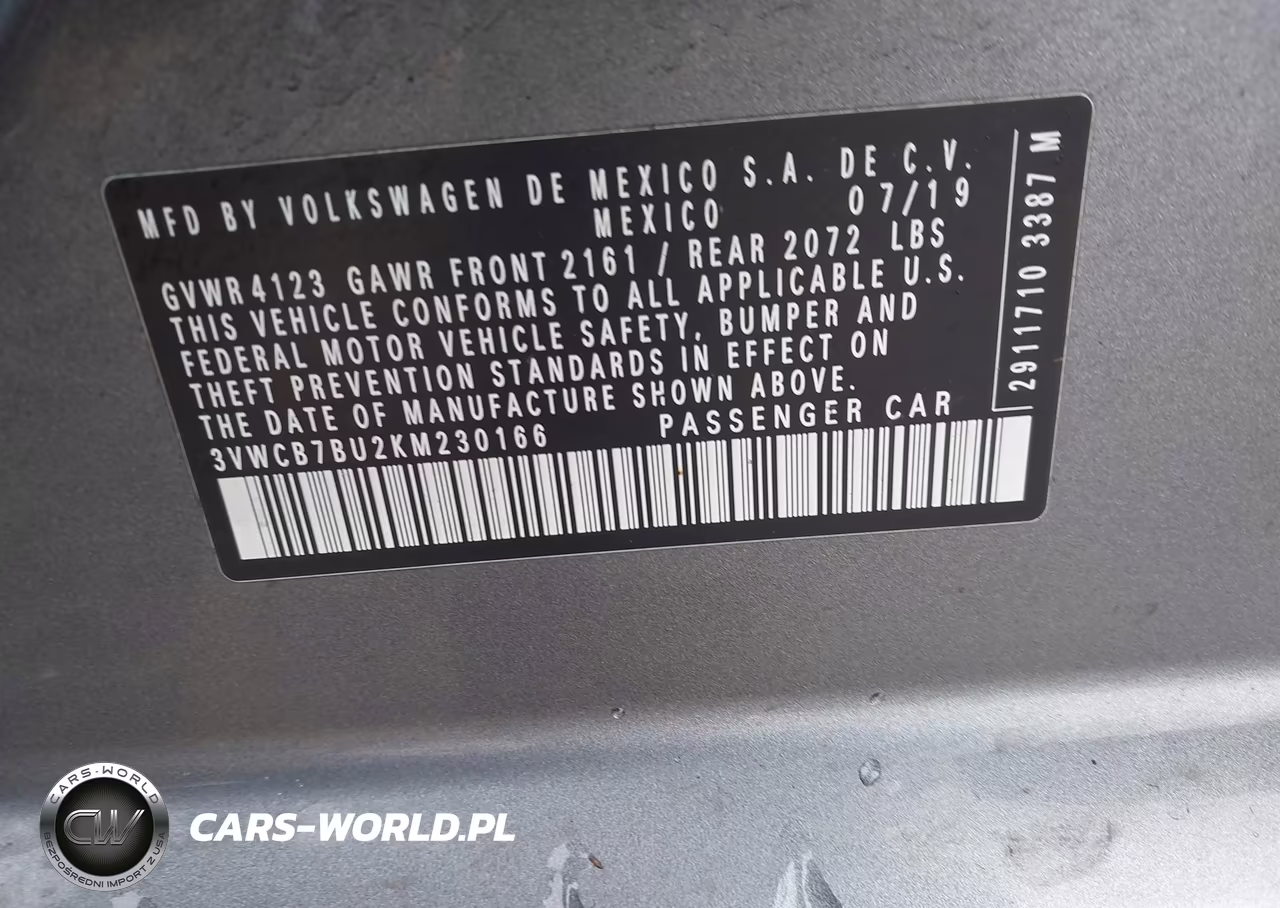 2019 Volkswagen Jetta 1.4T R-Line-1.4T S-1.4T Se VIN:3VWCB7BU2KM230166 - 9