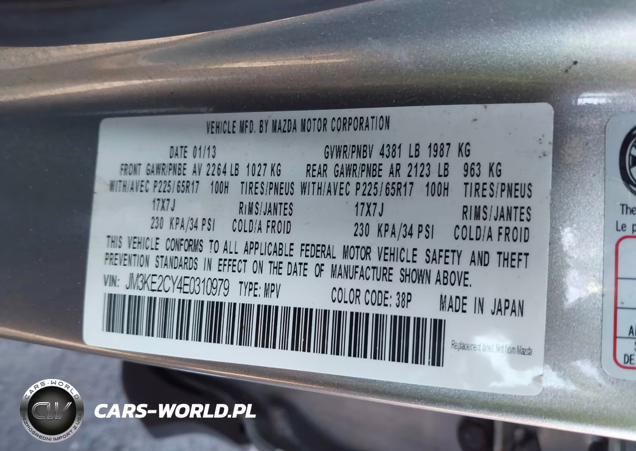 2014 Mazda Cx-5 Touring VIN:JM3KE2CY4E0310979 - 9