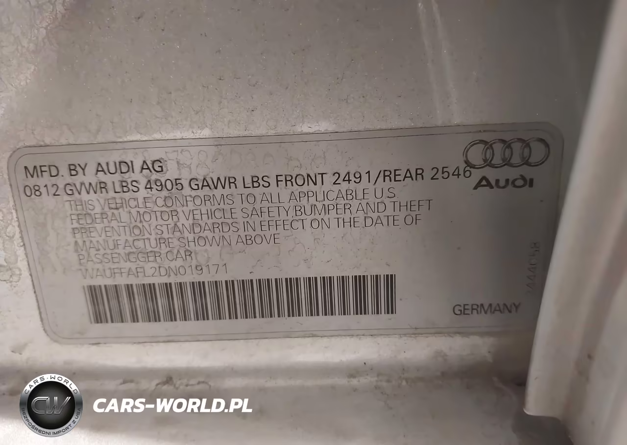2013 Audi A4 2.0T Premium VIN:WAUFFAFL2DN019171 - 9