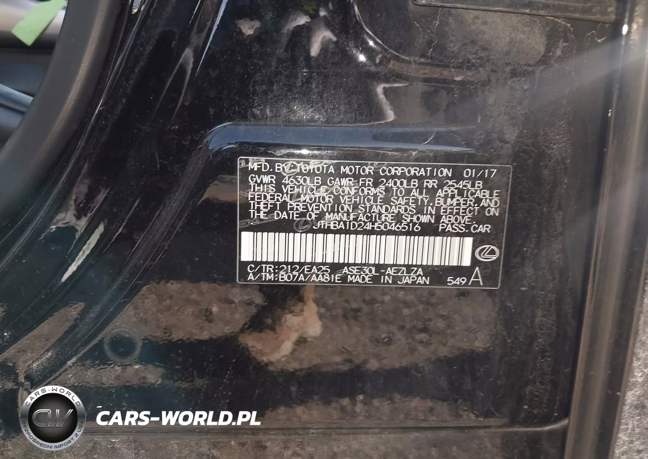 2017 Lexus Is 200T VIN:JTHBA1D24H5046516 - 9