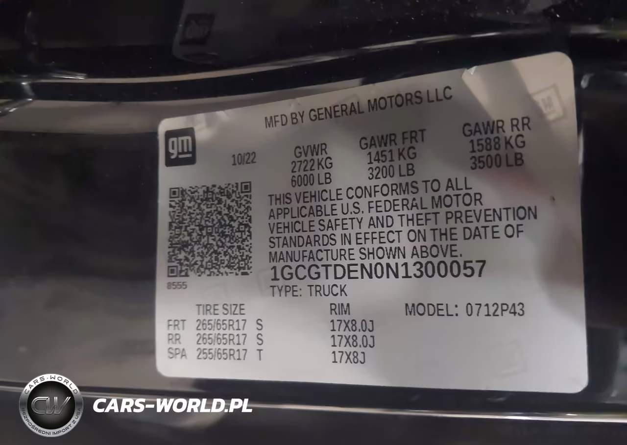 2022 Chevrolet Colorado 4Wd Short Box Z71 VIN:1GCGTDEN0N1300057 - 9