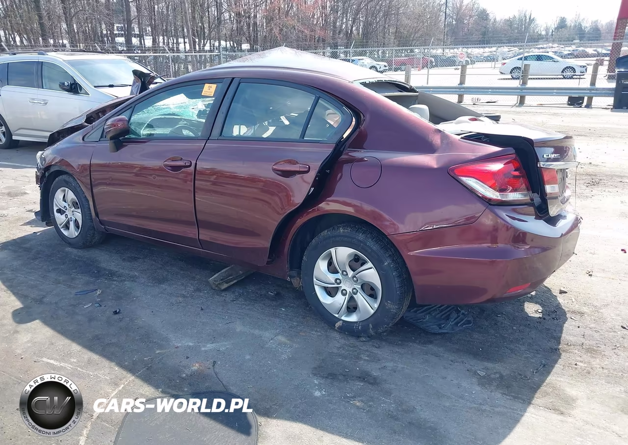 2015 Honda Civic Lx VIN:19XFB2F58FE095975 - 3