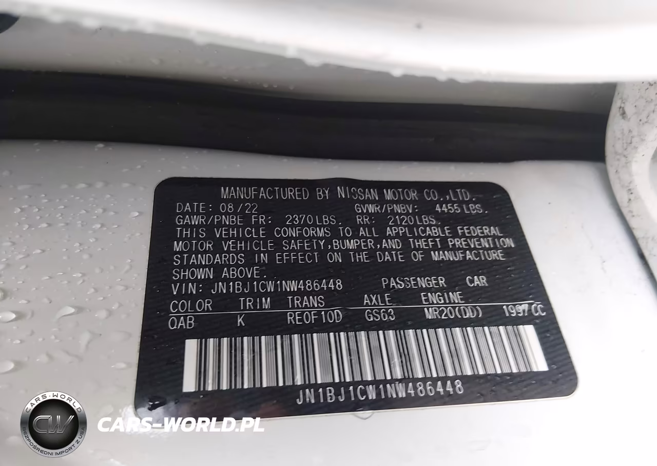 2022 Nissan Rogue Sport Sl Awd Xtronic Cvt VIN:JN1BJ1CW1NW486448 - 9