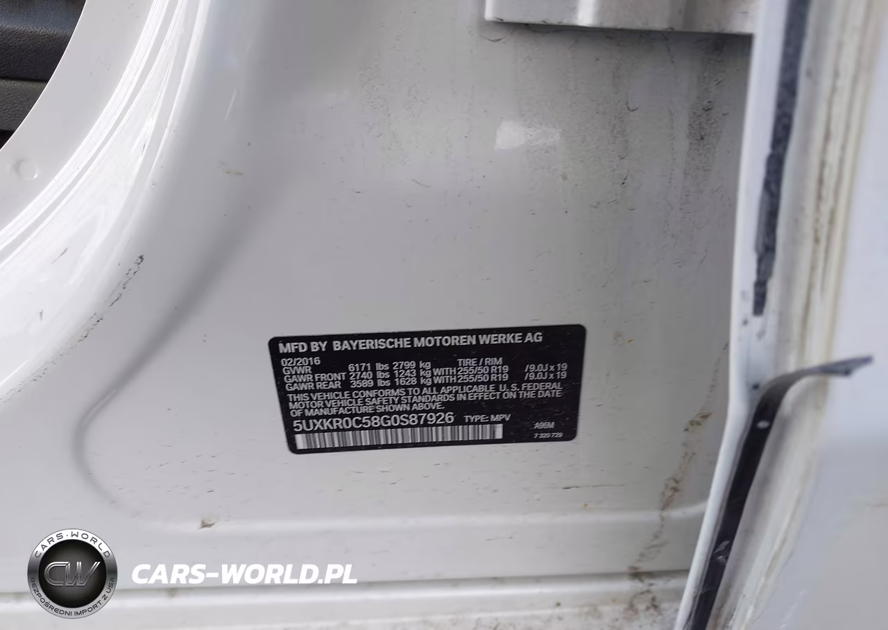 2016 BMW X5 xDrive35I VIN:5UXKR0C58G0S87926 - 9