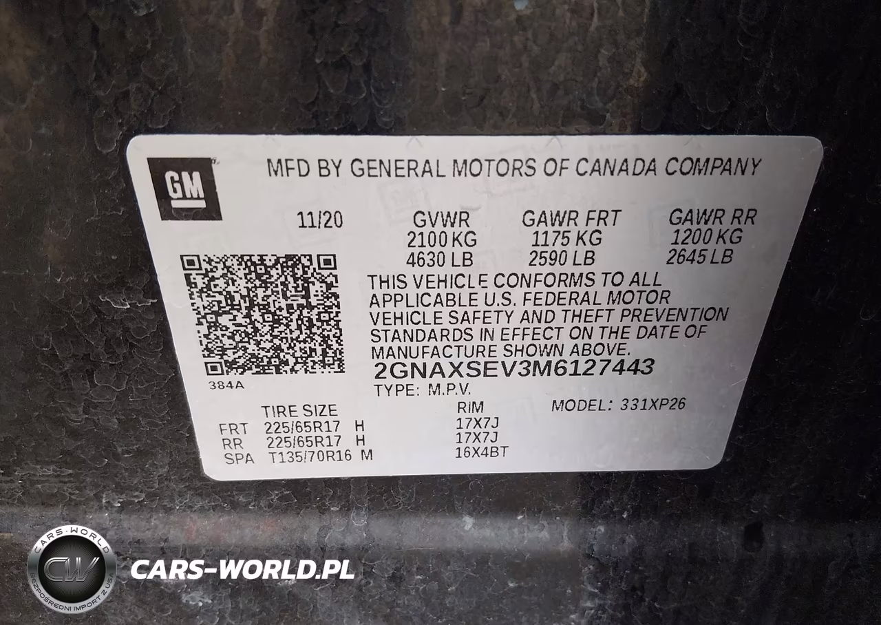 2021 Chevrolet Equinox Awd Ls VIN:2GNAXSEV3M6127443 - 9