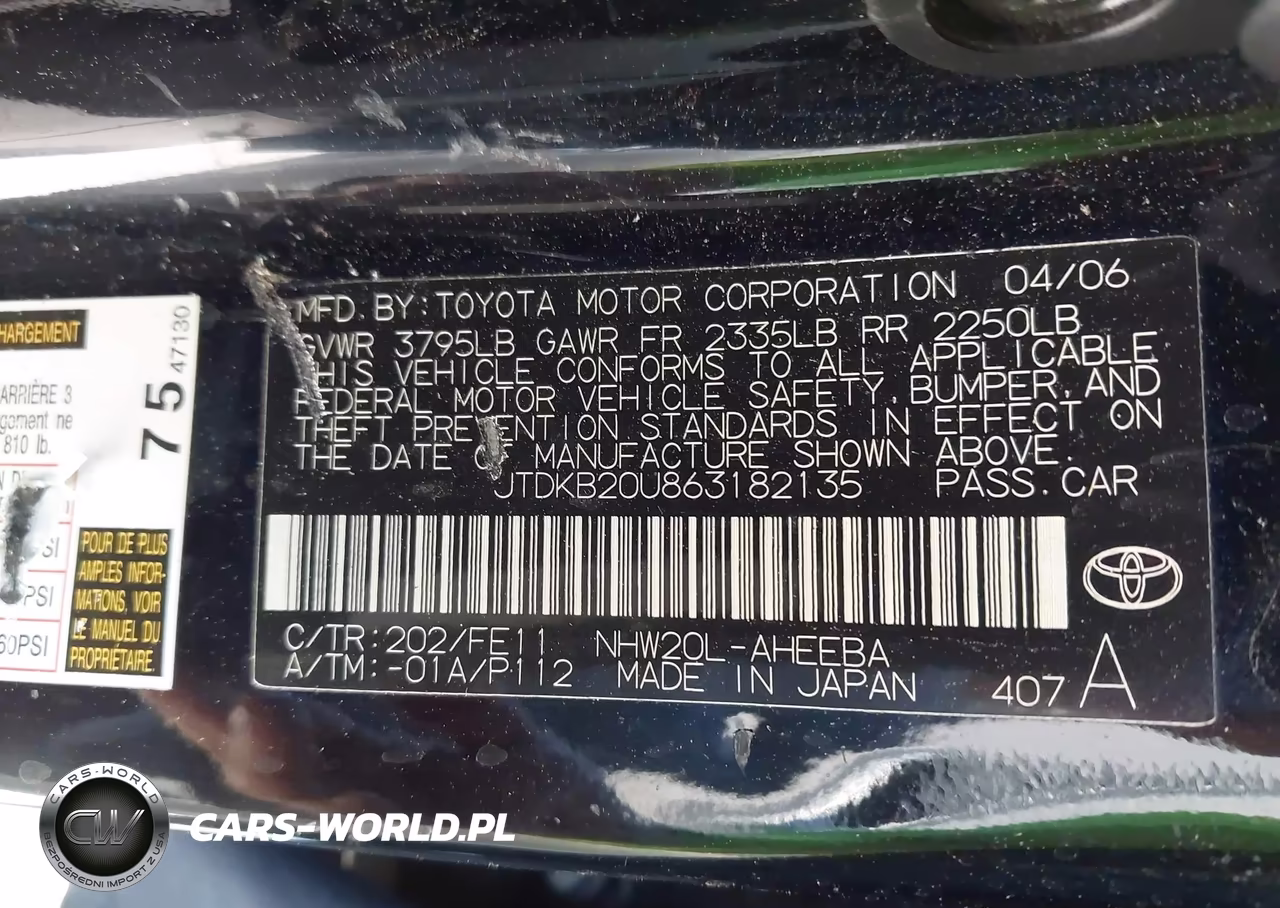 2006 Toyota Prius VIN:JTDKB20U863182135 - 9