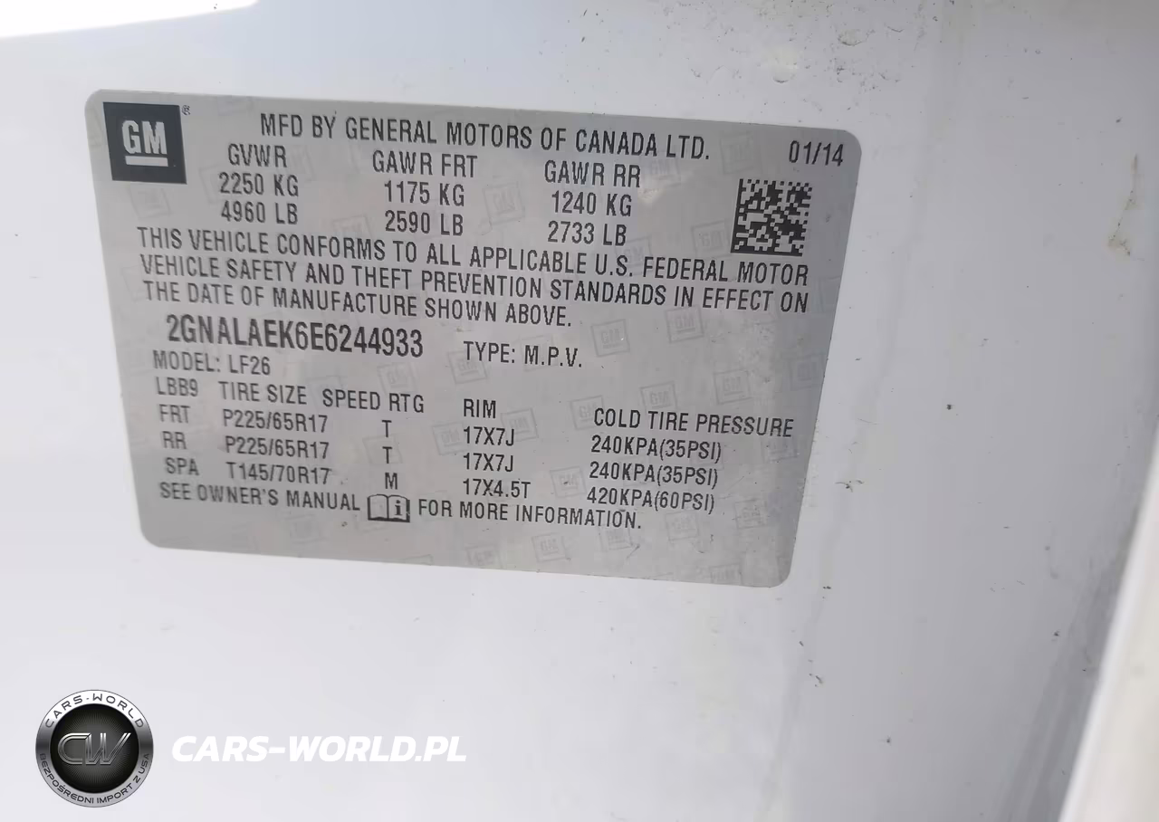 2014 Chevrolet Equinox Ls VIN:2GNALAEK6E6244933 - 9