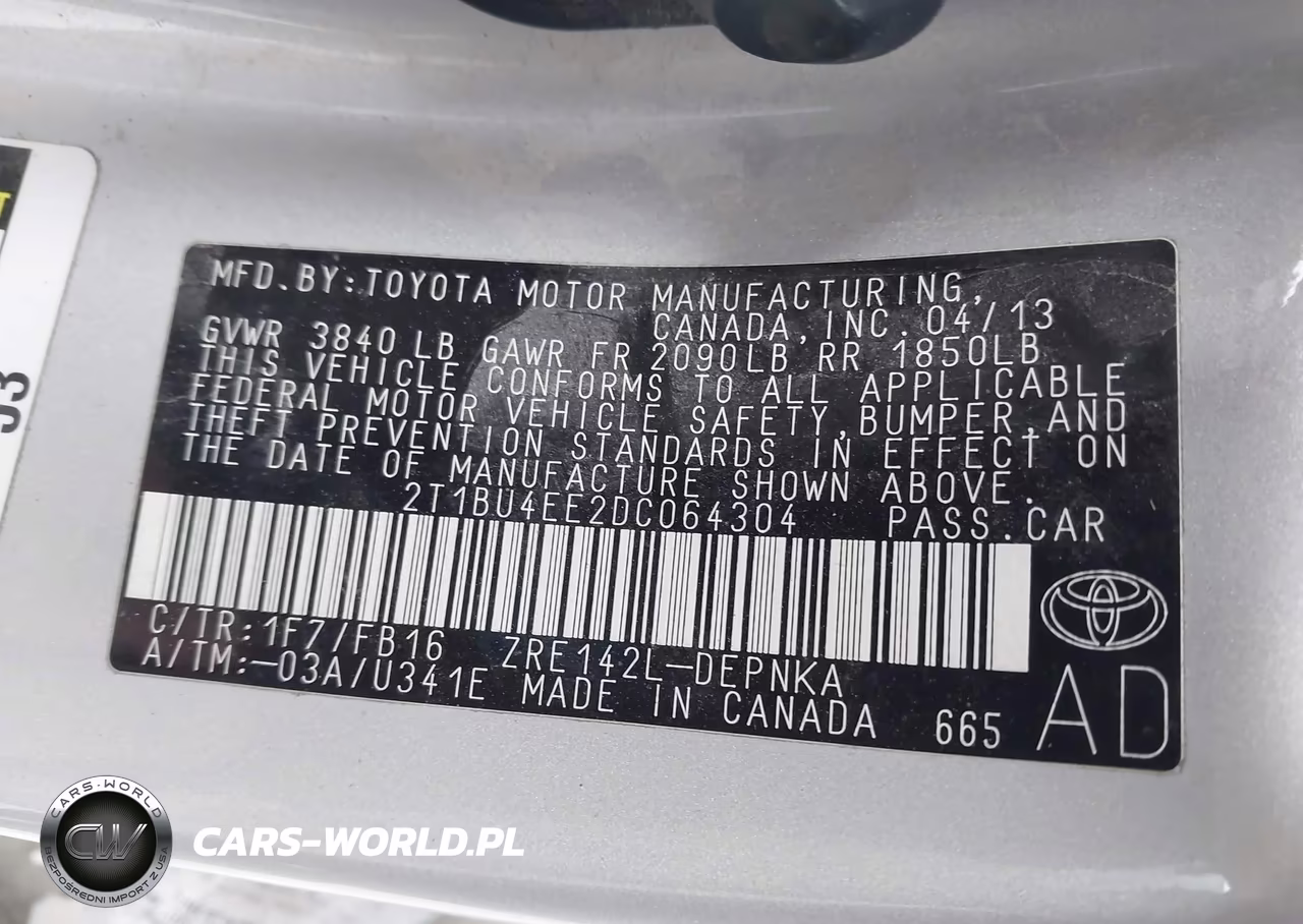 2013 Toyota Corolla Le VIN:2T1BU4EE2DC064304 - 9