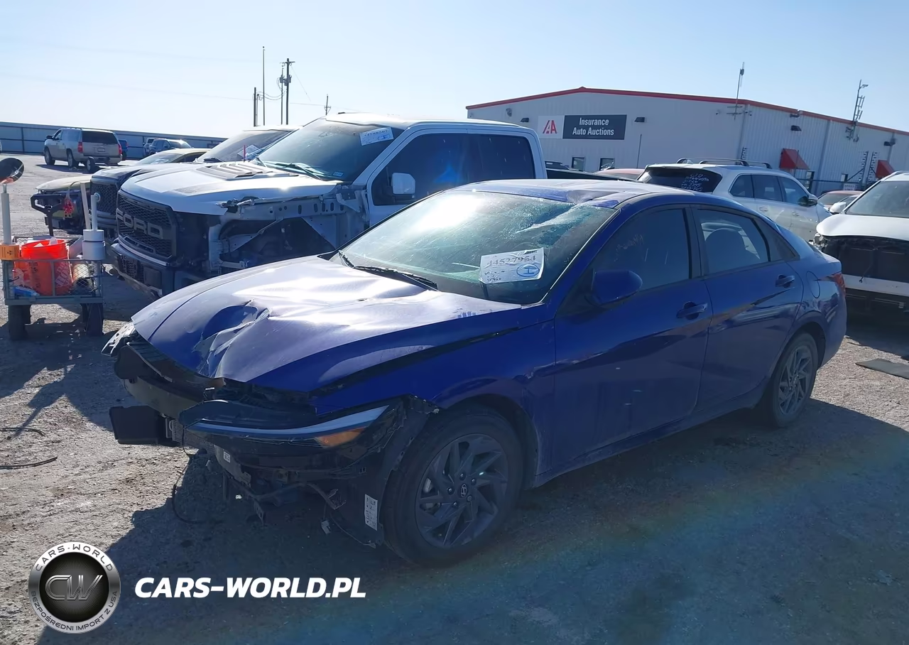2024 Hyundai Elantra Hybrid Blue VIN:KMHLM4DJ3RU106097 - 2