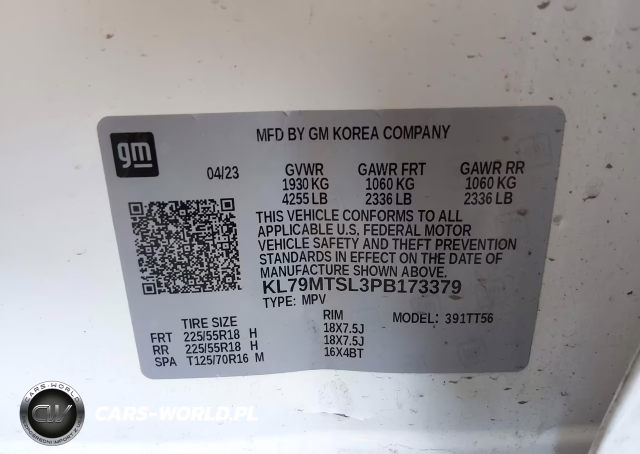 2023 Chevrolet Trailblazer Fwd Rs VIN:KL79MTSL3PB173379 - 9