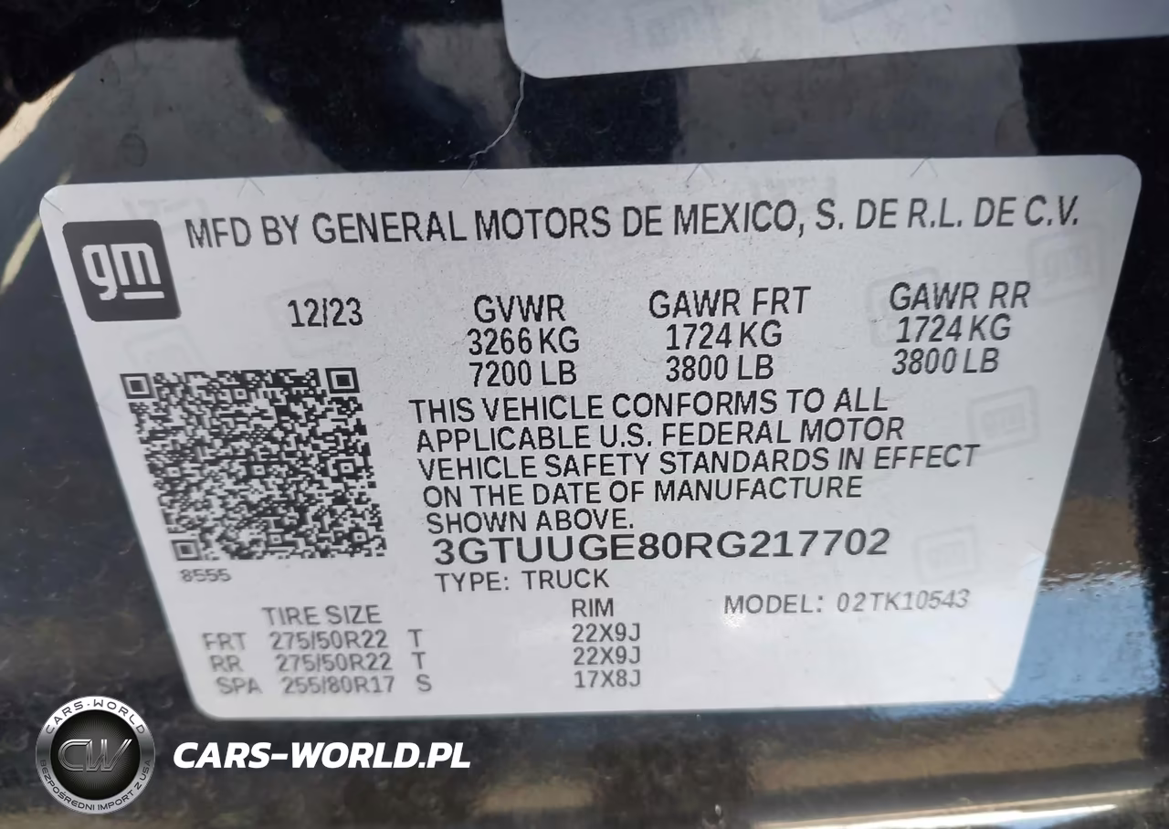 2024 GMC Sierra 1500 4Wd Short Box Denali VIN:3GTUUGE80RG217702 - 9