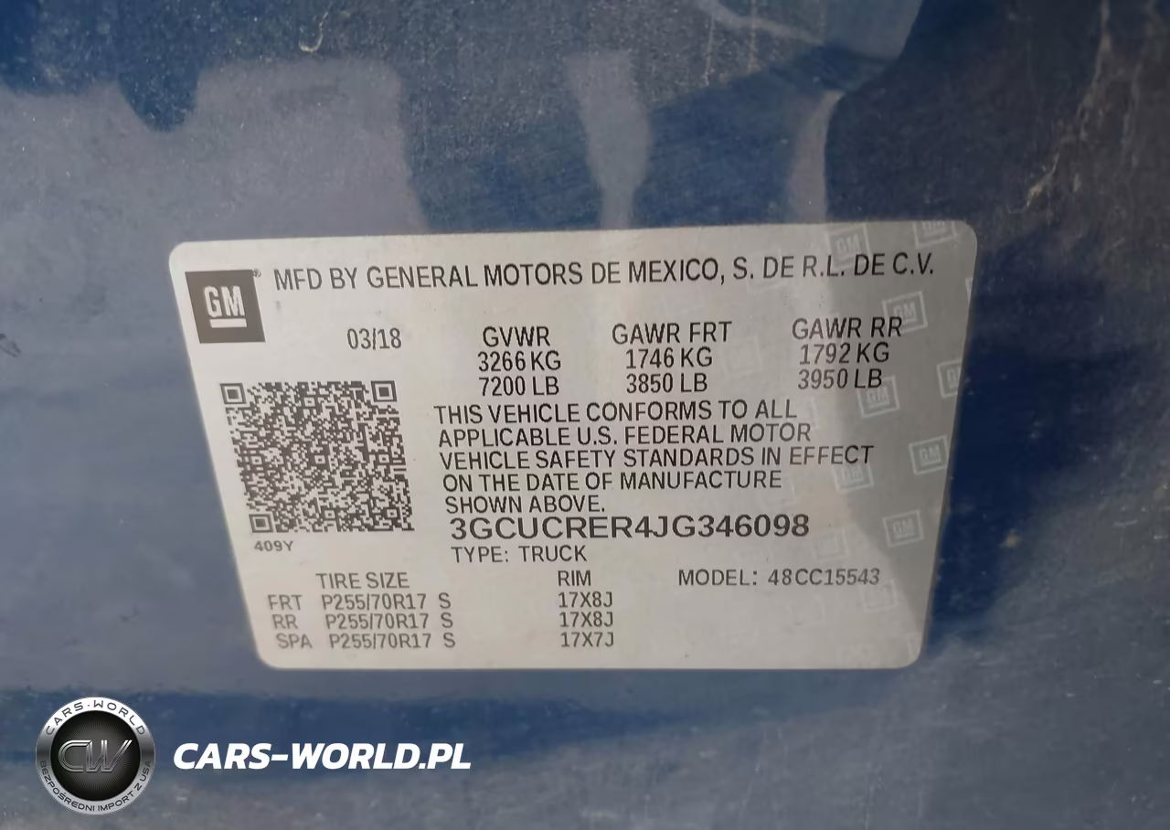 2018 Chevrolet Silverado 1500 1Lt VIN:3GCUCRER4JG346098 - 9