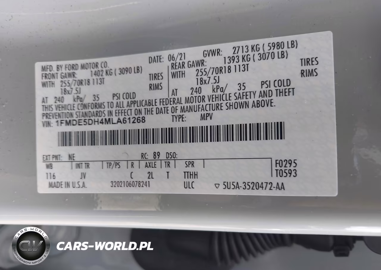 2021 Ford Bronco Outer Banks VIN:1FMDE5DH4MLA61268 - 9