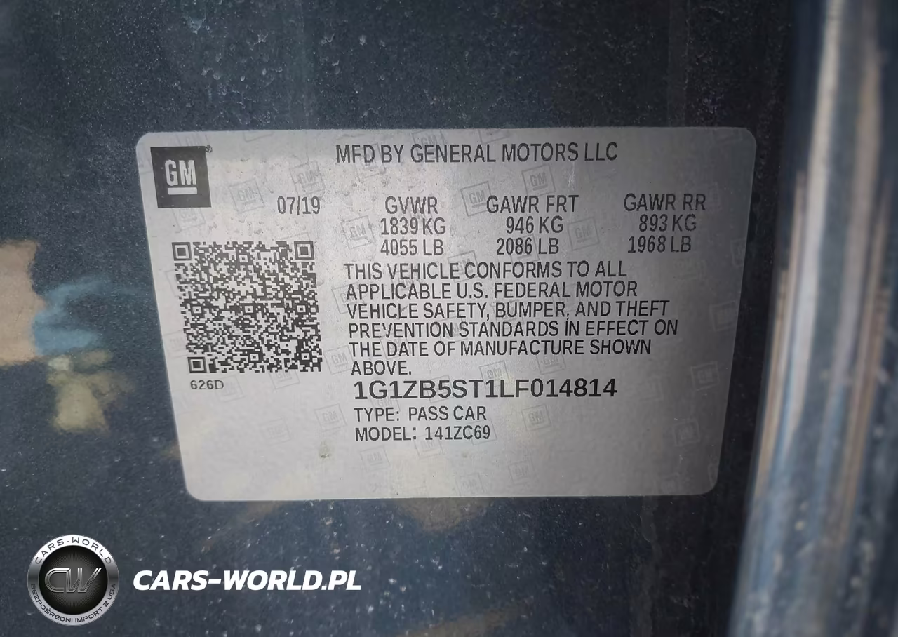 2020 Chevrolet Malibu Fwd Ls VIN:1G1ZB5ST1LF014814 - 9