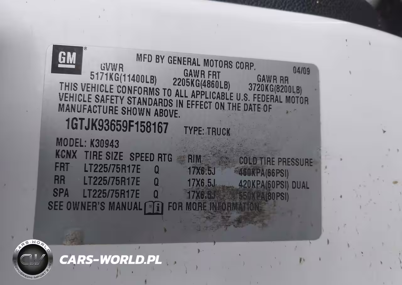 2009 GMC Sierra 3500Hd Slt VIN:1GTJK93659F158167 - 8