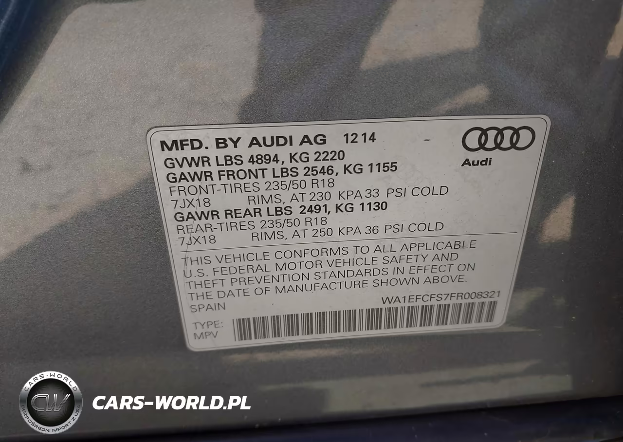 2015 Audi Q3 2.0T Premium Plus VIN:WA1EFCFS7FR008321 - 9