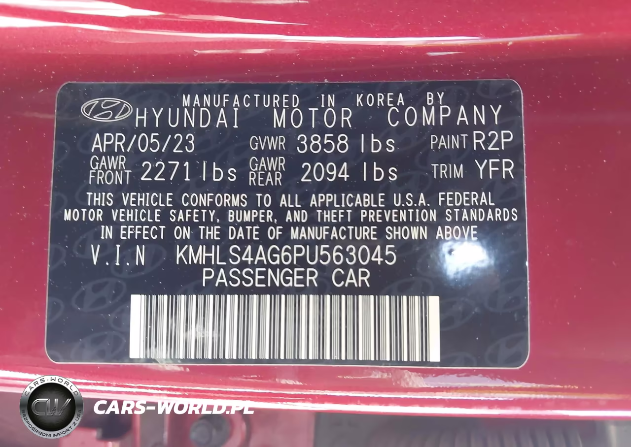 2023 Hyundai Elantra Sel VIN:KMHLS4AG6PU563045 - 9