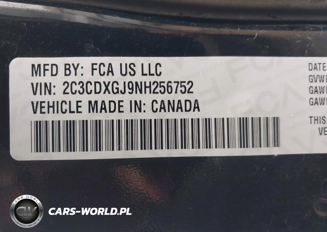 2022 Dodge Charger Scat Pack VIN:2C3CDXGJ9NH256752 - 9