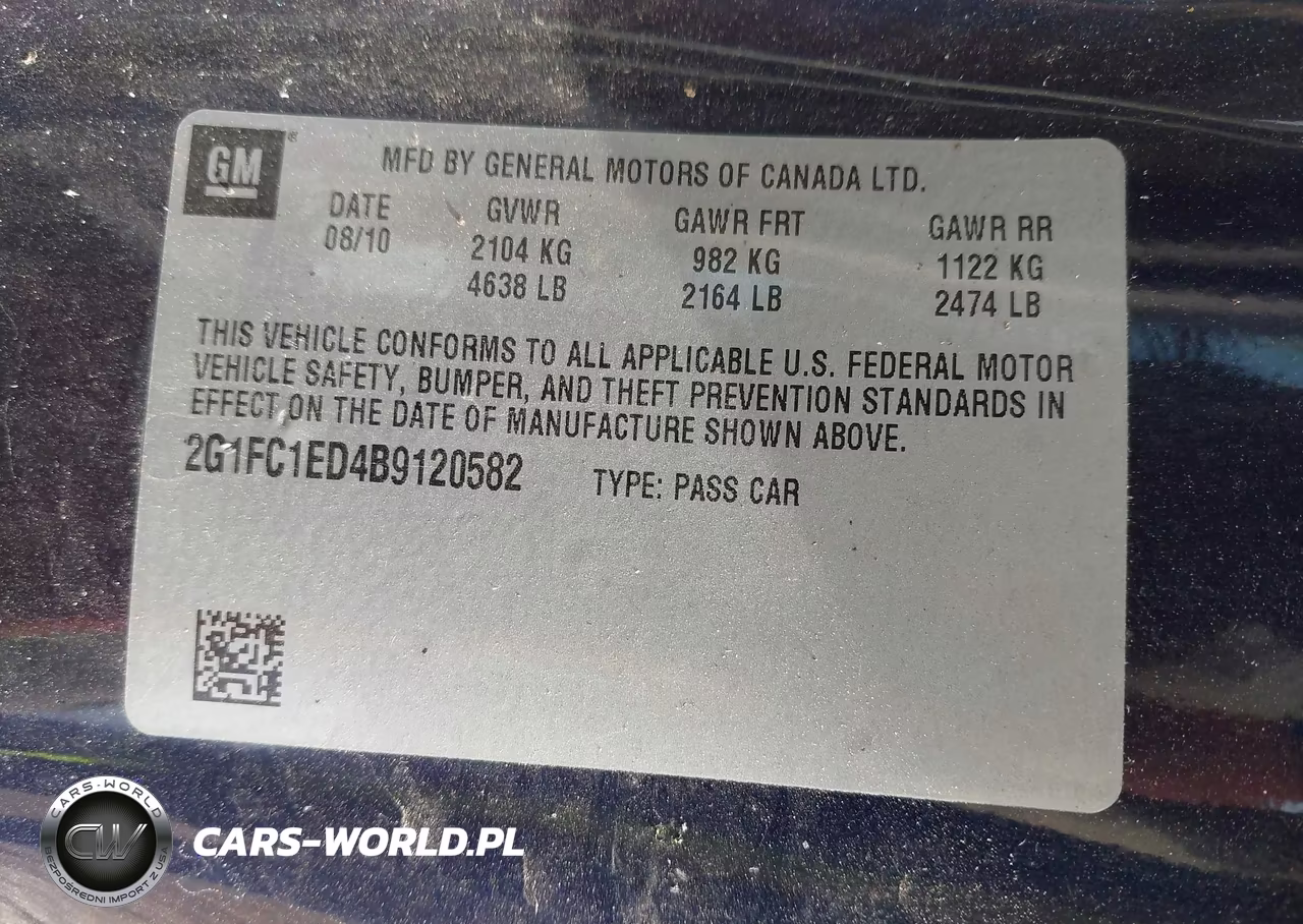 2011 Chevrolet Camaro 2Lt VIN:2G1FC1ED4B9120582 - 9