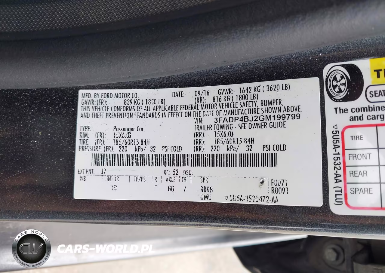 2016 Ford Fiesta Se VIN:3FADP4BJ2GM199799 - 9