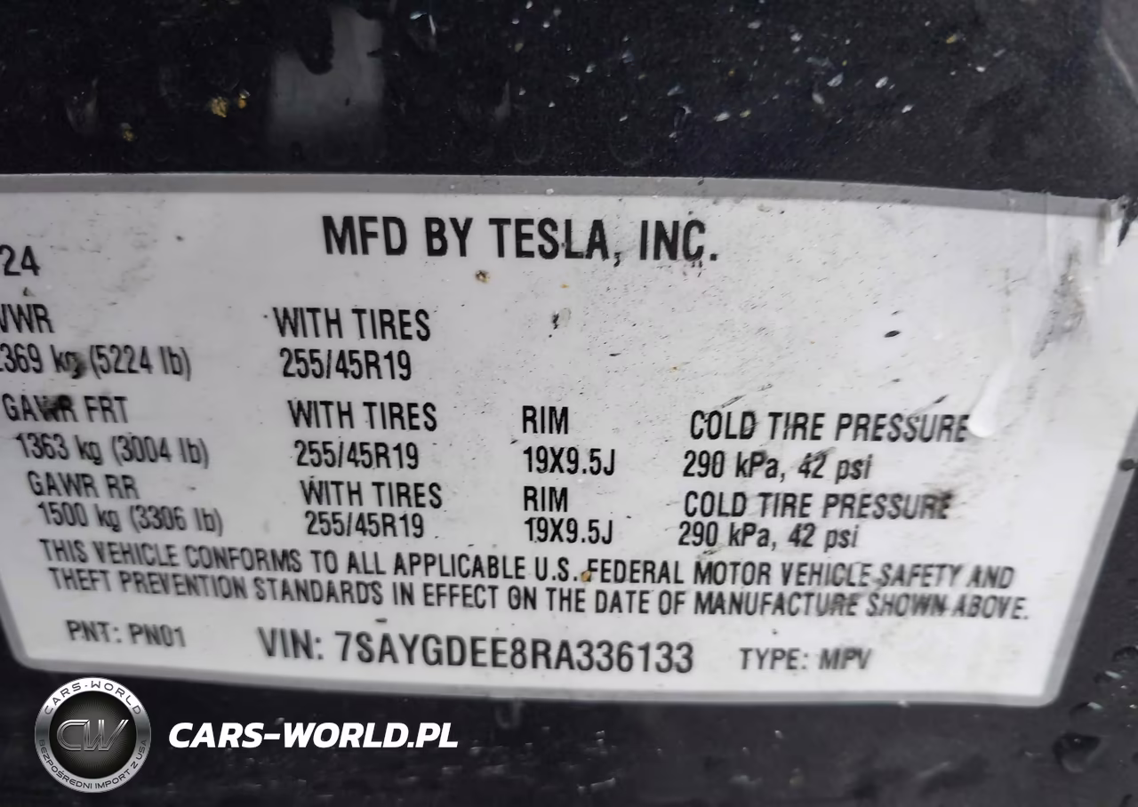 2024 Tesla Model Y Long Range Dual Motor All-Wheel Drive VIN:7SAYGDEE8RA336133 - 9