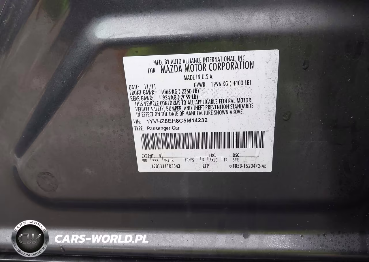 2012 Mazda Mazda6 I Touring Plus VIN:1YVHZ8EH8C5M14232 - 9